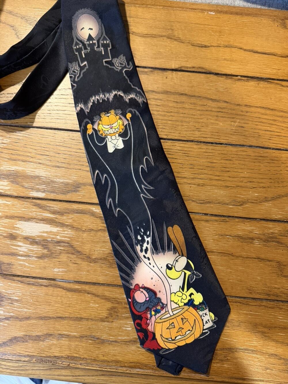 Paws Addiction Necktie Garfield Odie Nermal “Halloween Summons” VTG 80s
